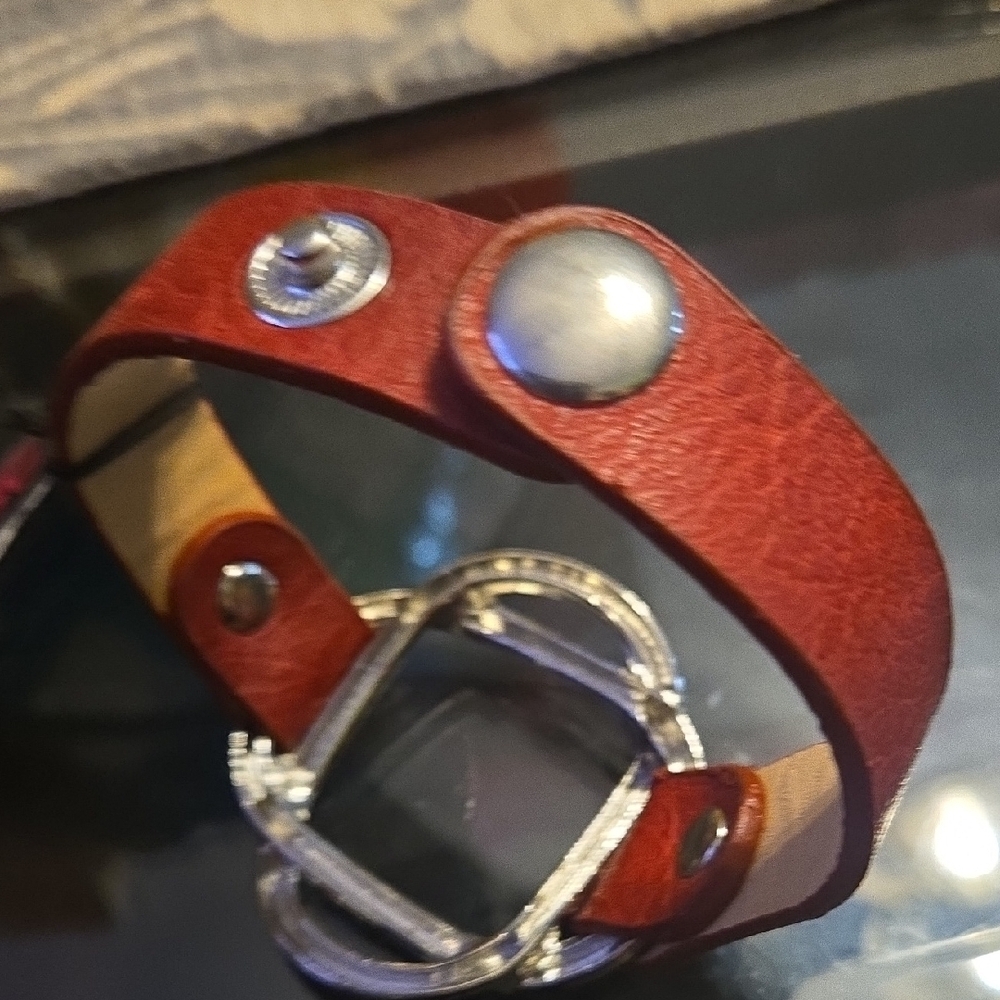 Paparazzi Red and Silver Bracelet